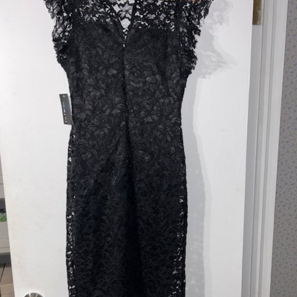 En Focus Studio Dress Size 6 Sheath Dress Black Party Cocktail Dress NWT NEW - Picture 4 of 5